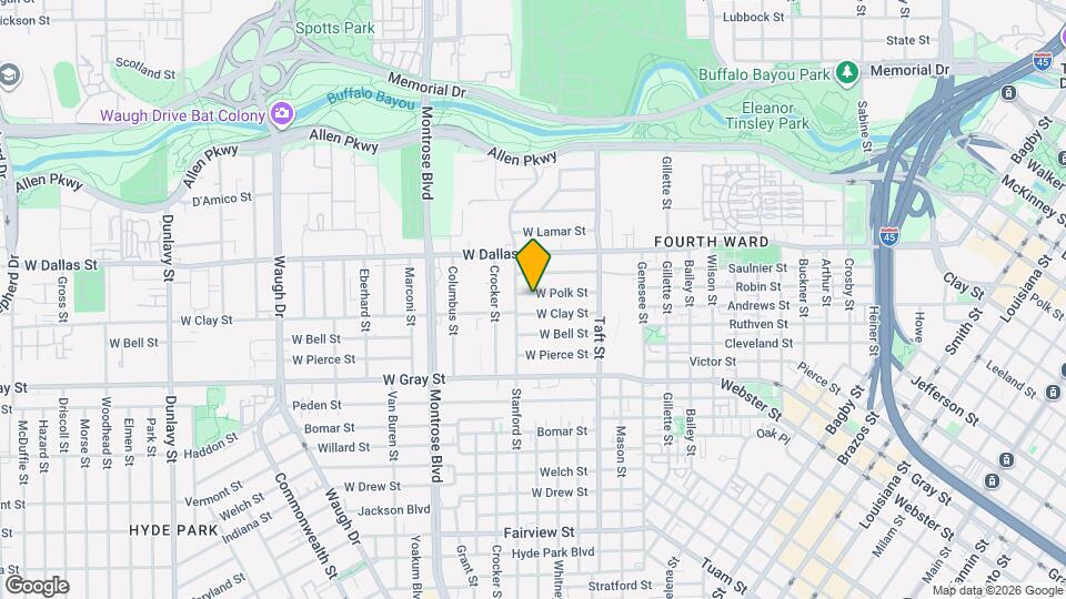 605 W Polk St Map and Location Details