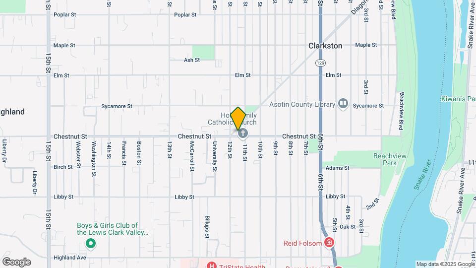 1108 Chestnut St Map and Location Details