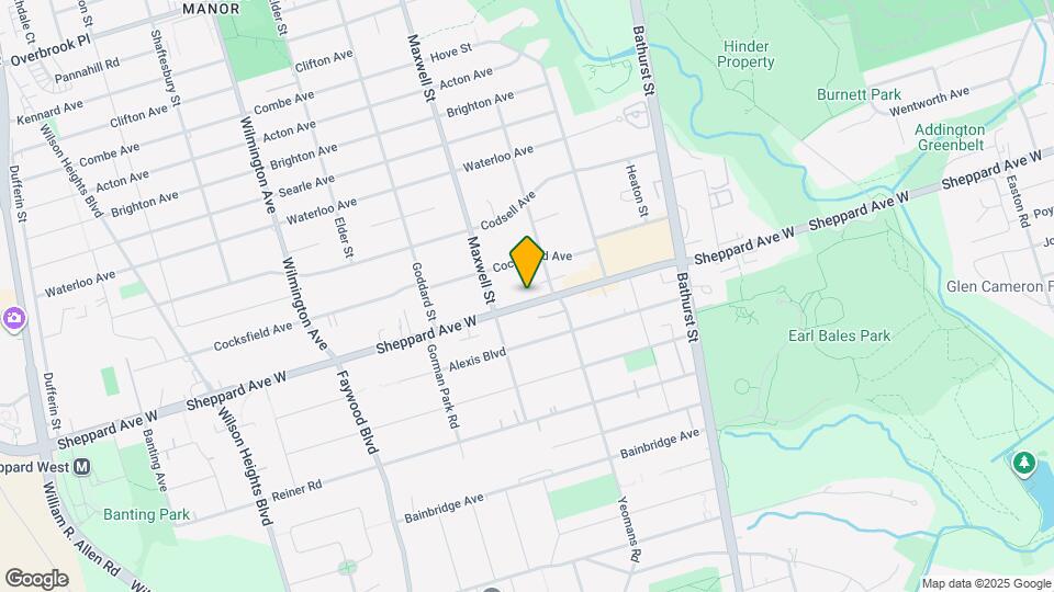 700 Sheppard Ave W Map and Location Details