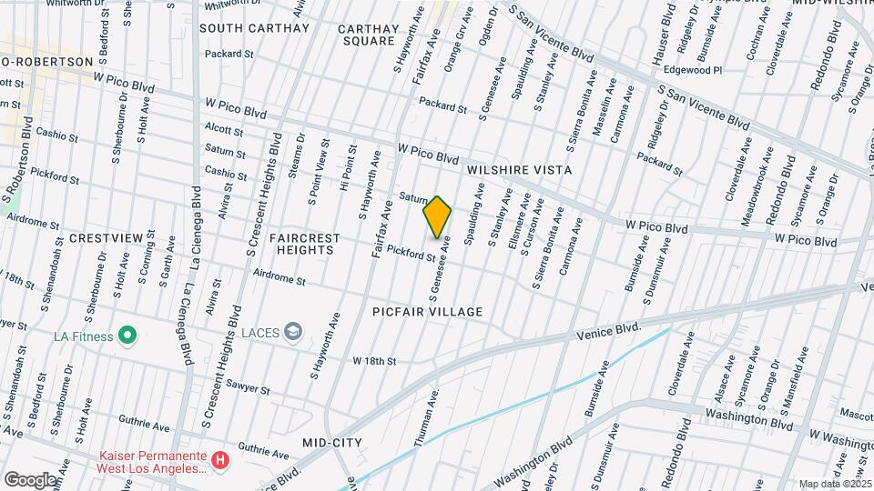 1557 S Genesee Ave Map and Location Details