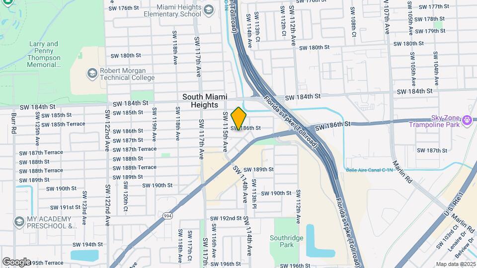 11431 SW 187th St Map and Location Details