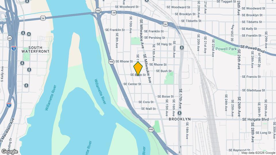 3815 SE 11th Ave Map and Location Details