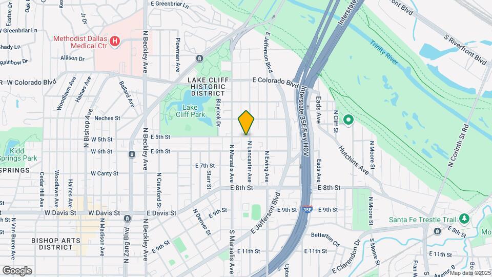 523 N Lancaster Ave Map and Location Details
