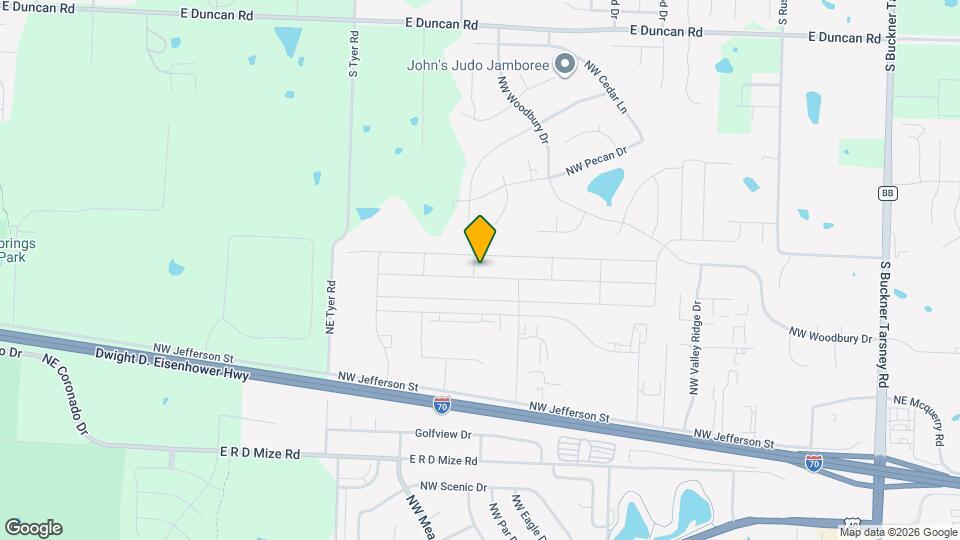 1402 NW High View Dr Map and Location Details