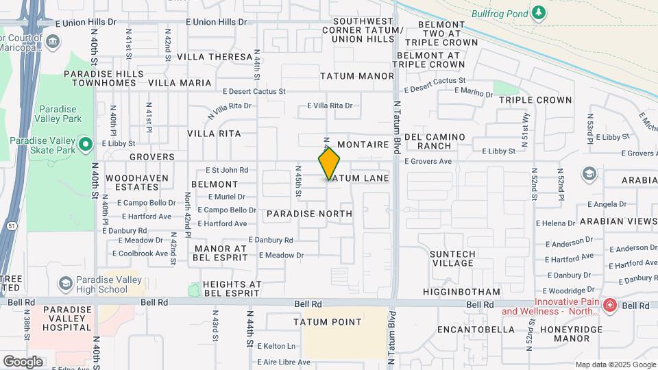 4602 E Angela Dr Map and Location Details