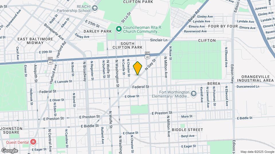 1700 N Gay St Mapa y Detalles de la Ubicación