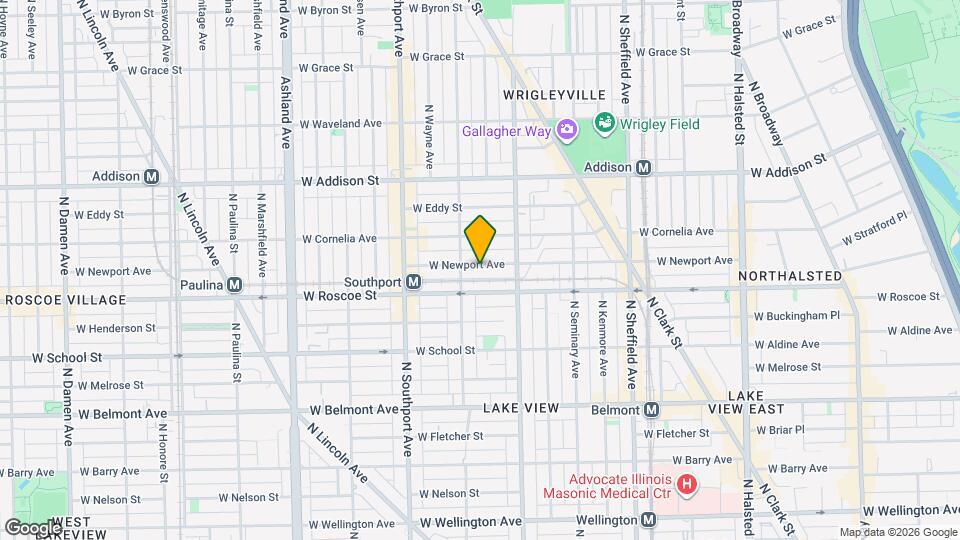 1241 W Newport Ave, Unit G Map and Location Details