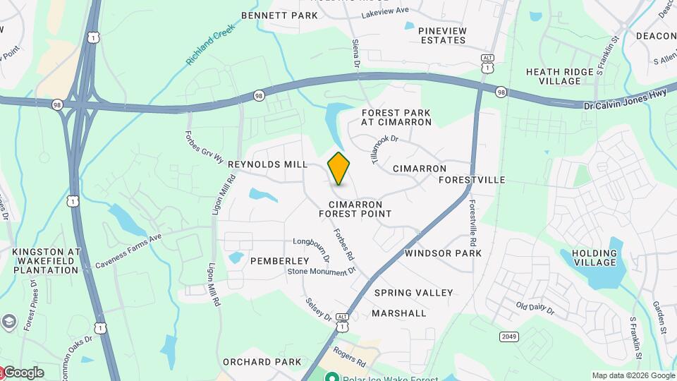 322 Amherst Creek Dr Map and Location Details