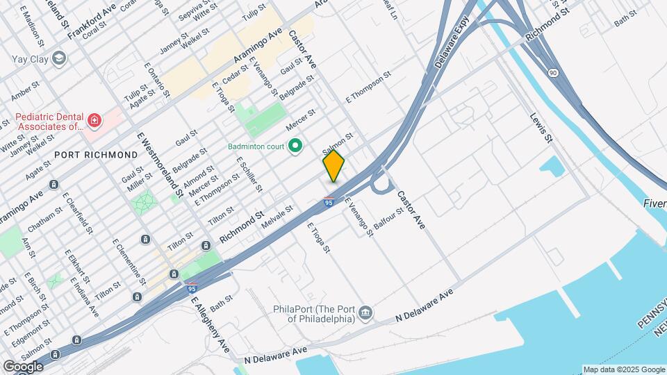 2834 E Venango St Map and Location Details