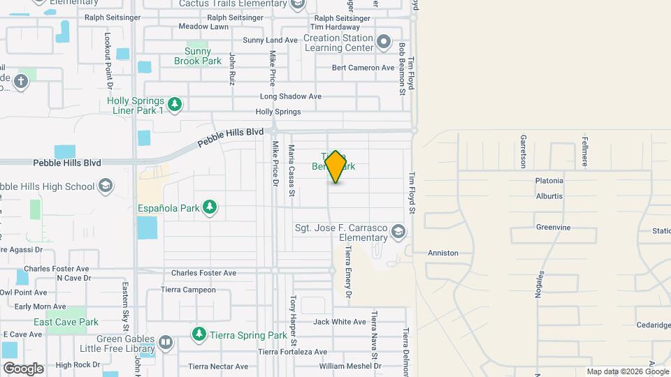 14809 Tierra Crystal Ave Map and Location Details