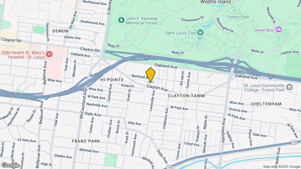 6525 Clayton Ave Map and Location Details