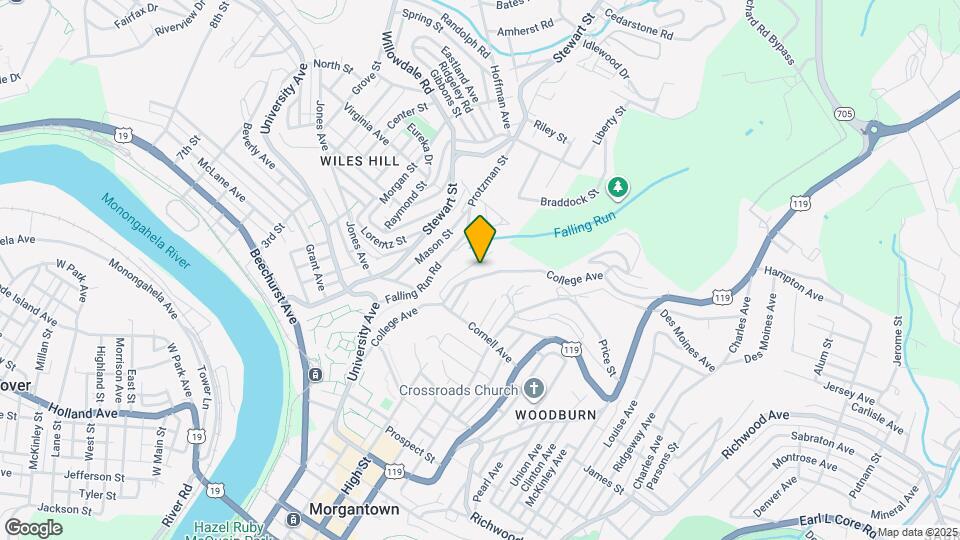 1033 College Ave Map and Location Details