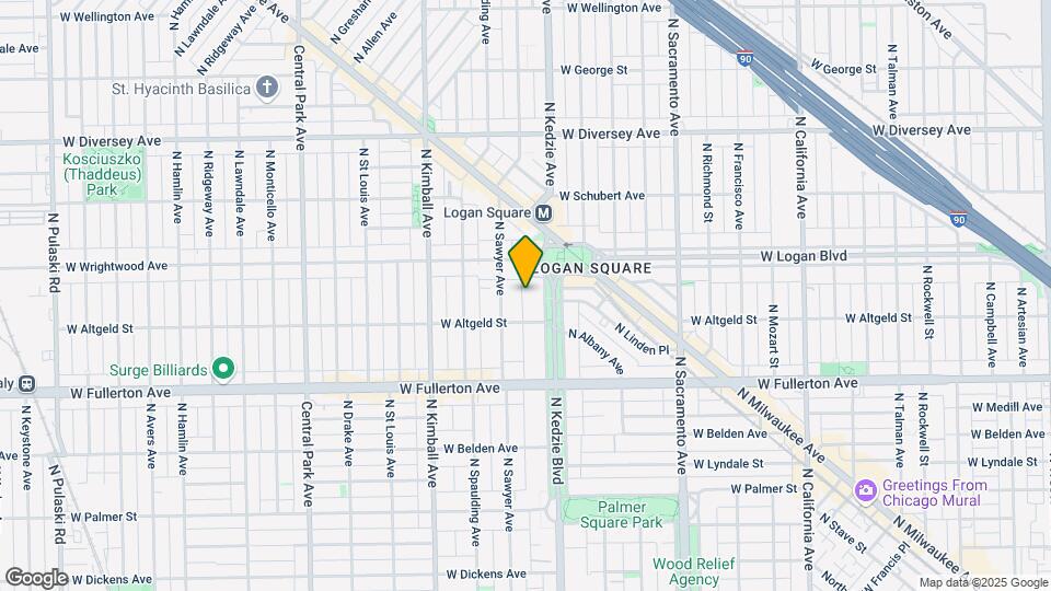 2516-2526 N Kedzie Blvd Map and Location Details