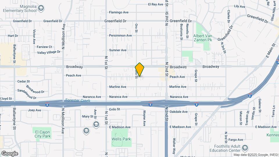 1205 Peach Ave Map and Location Details