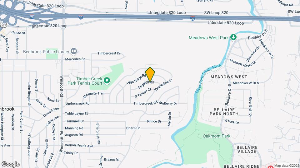 1704 Edgehill Rd Map and Location Details