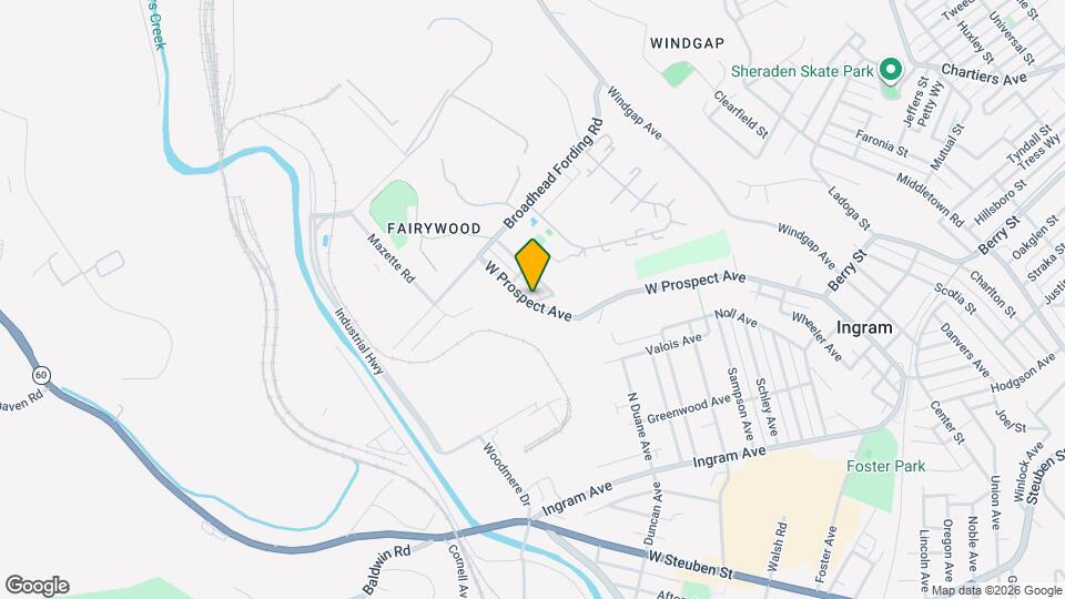 400 W Prospect Ave Map and Location Details