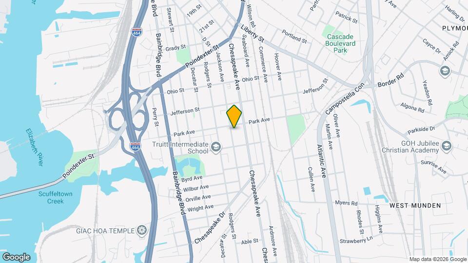 1409 Jackson Ave Map and Location Details