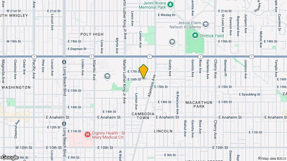 1116 E 16th St, Unit 1116 Mapa y Detalles de la Ubicación