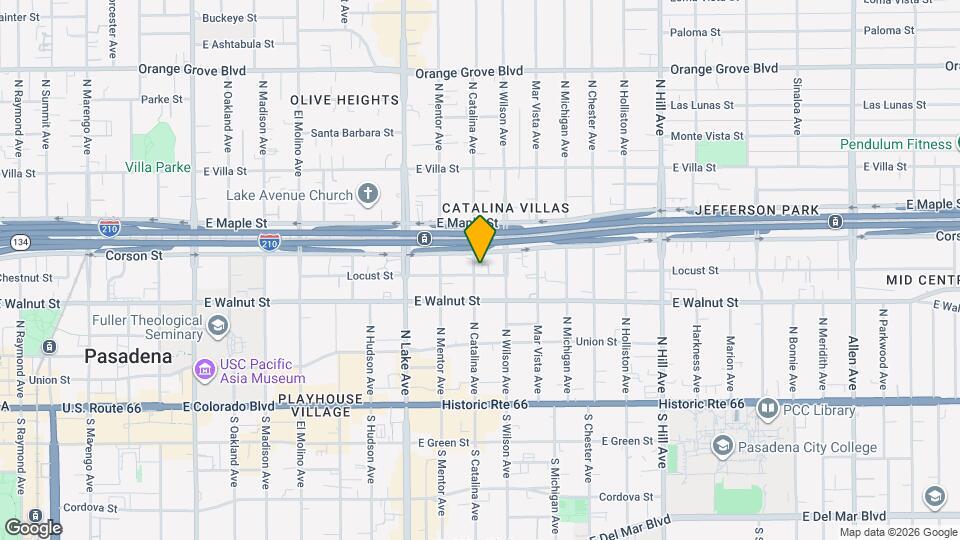 1025 Locust St, Unit 1025 Map and Location Details
