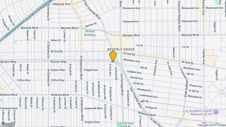 8544 Burton Way Mapa y Detalles de la Ubicación