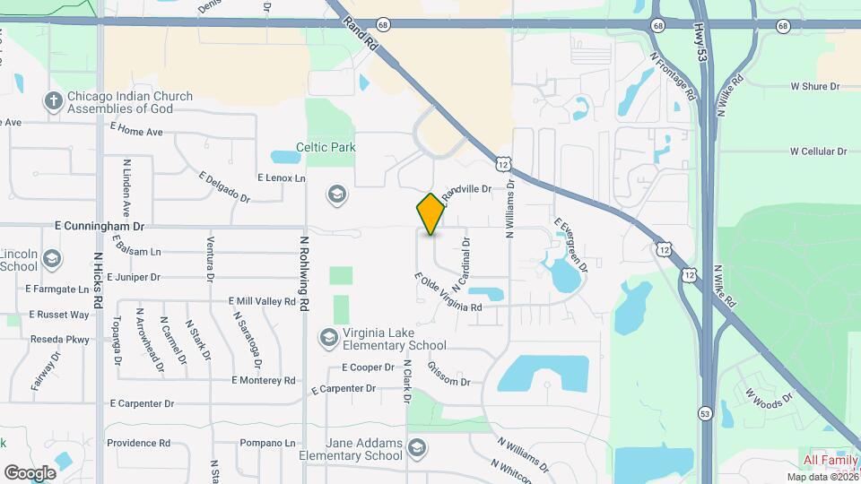 1013 Meadow Lake Dr Mapa y Detalles de la Ubicación