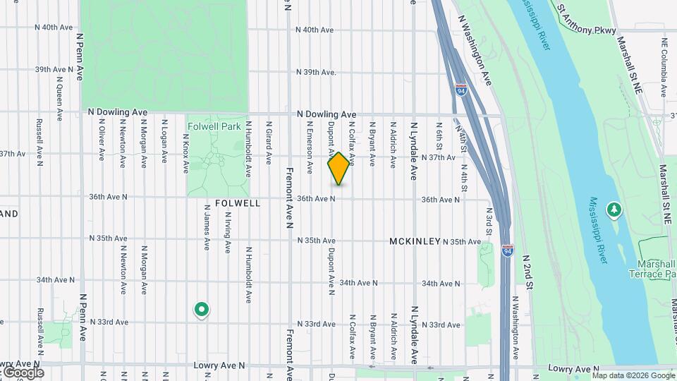 3610 Dupont Ave N Map and Location Details