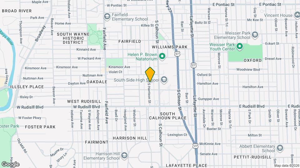 3609 S Harrison St Map and Location Details