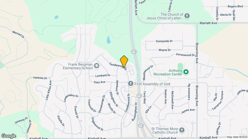 2505 Candlewood Dr Map and Location Details