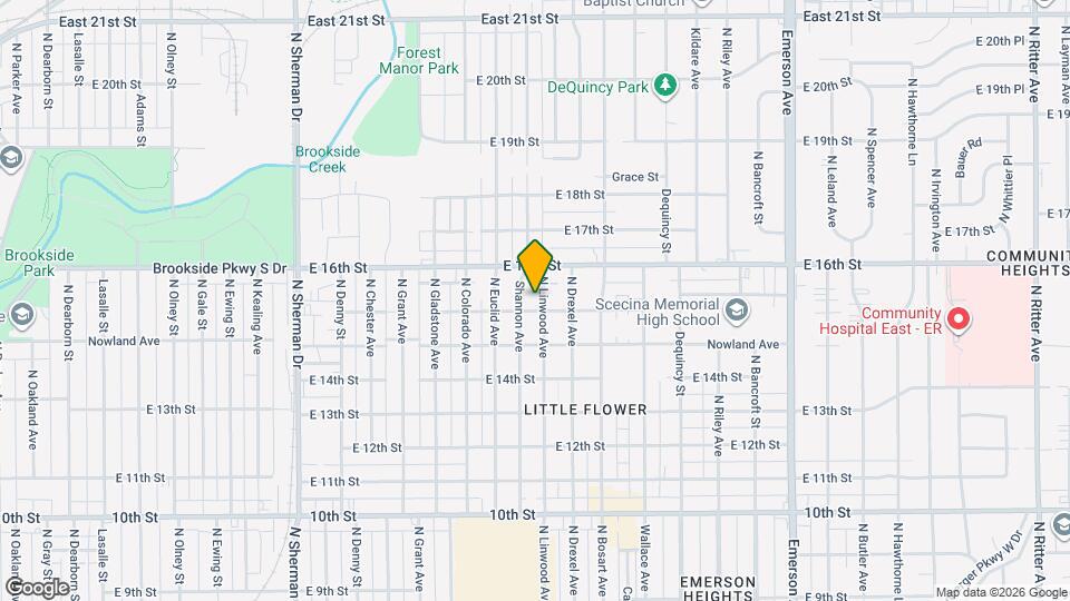 1506 N Linwood Ave Map and Location Details