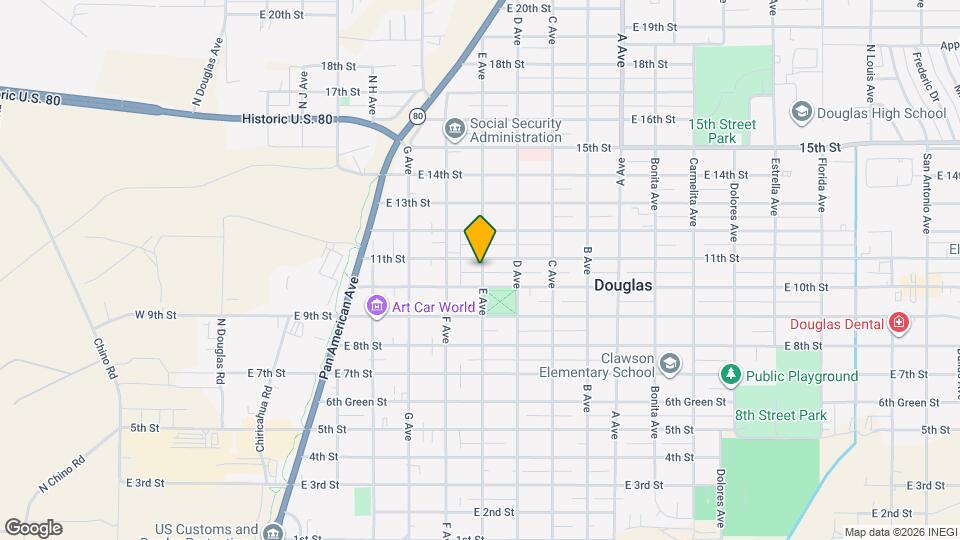 1052 E Ave Map and Location Details