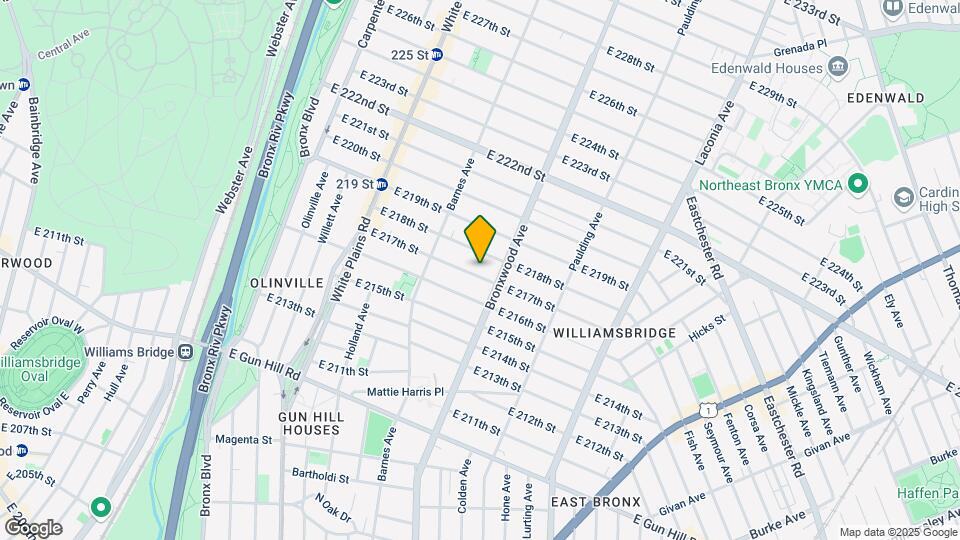 855 E 217th St Mapa y Detalles de la Ubicación