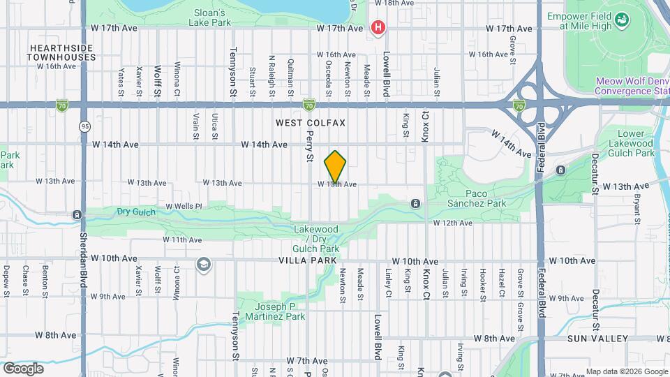 1286 Osceola St Map and Location Details