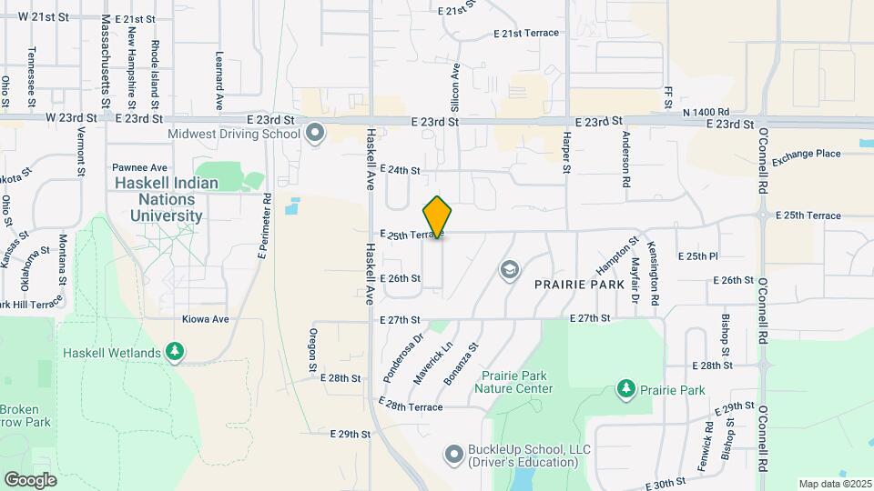 2505 Ponderosa Dr Map and Location Details