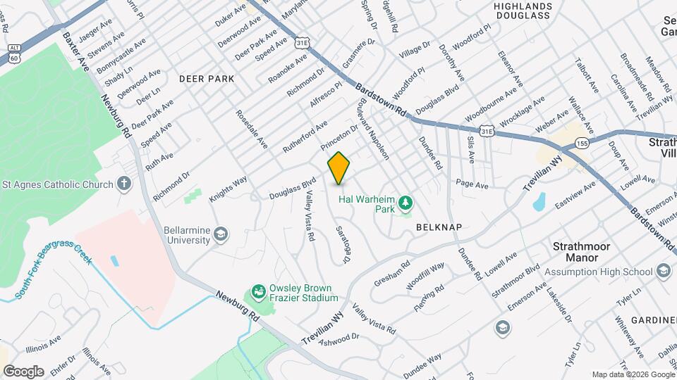 1747 Harvard Dr Map and Location Details