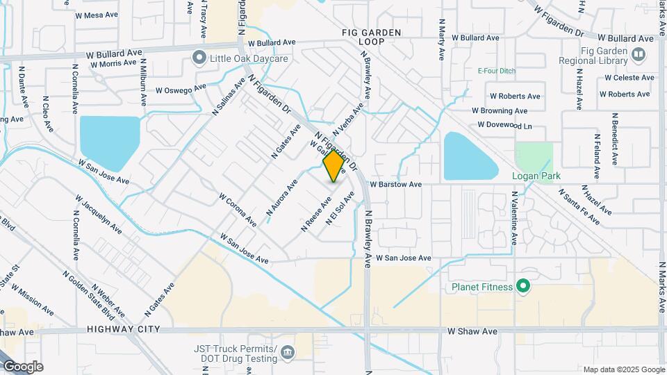 4114 W Regency Ave Map and Location Details