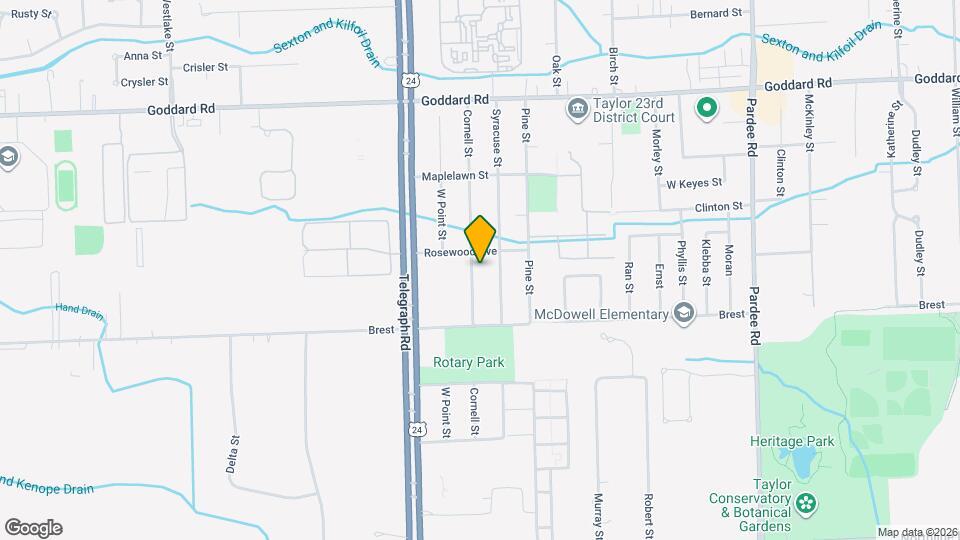 11691 Cornell St Map and Location Details