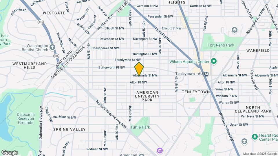 4514 Albemarle St NW, Unit 1 Map and Location Details