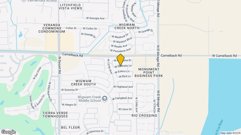 12605 W Cercado Ln, Unit 2 Map and Location Details