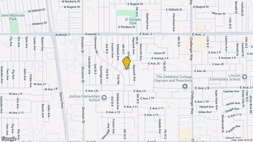 408 E Ave J5 Mapa y Detalles de la Ubicación