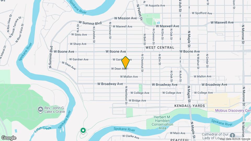 2301 W Dean Ave Map and Location Details