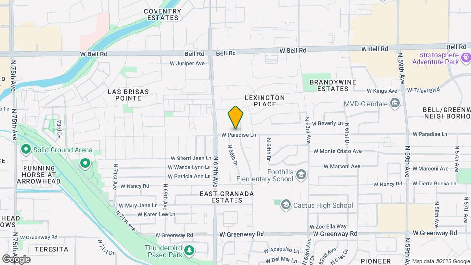 6612 W Paradise Ln Map and Location Details