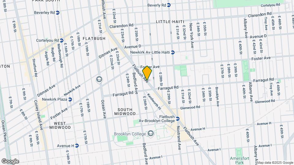 1386 Flatbush Ave Mapa y Detalles de la Ubicación