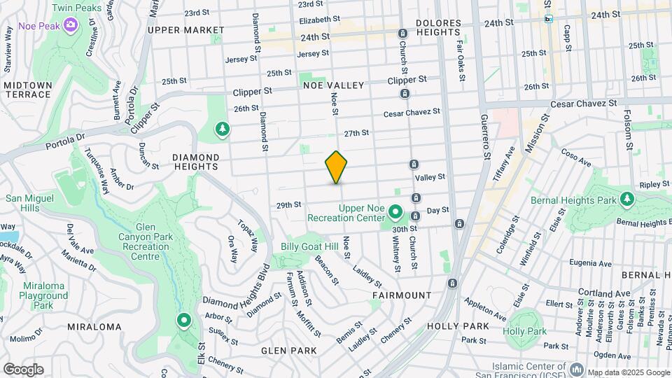 1558 Noe St Map and Location Details