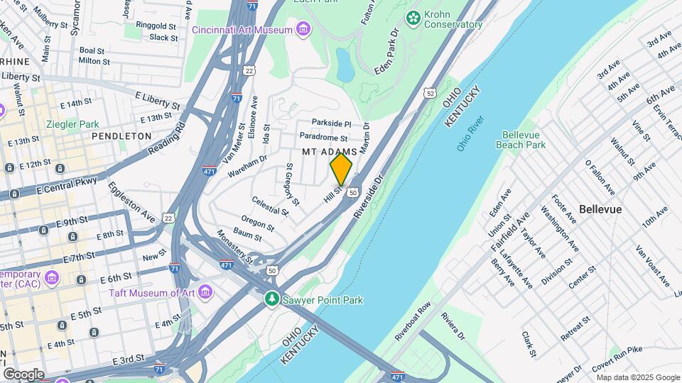 1005 Hill St, Unit UnitA Map and Location Details