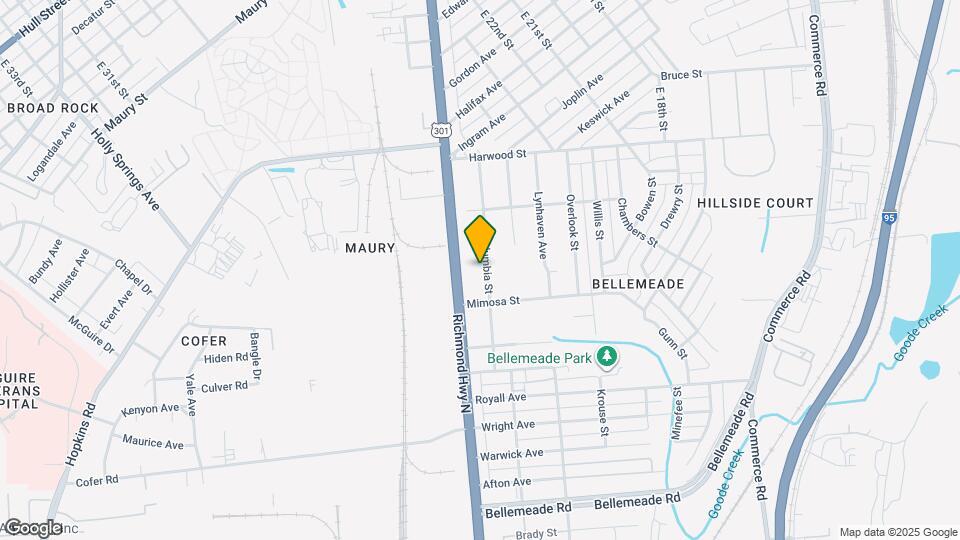 1511 Columbia St Mapa y Detalles de la Ubicación