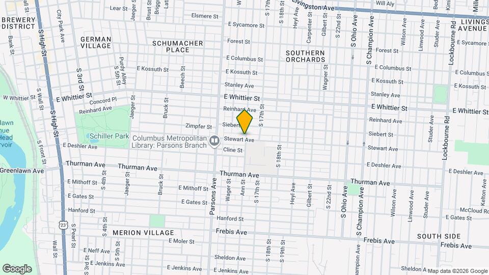 578 Stewart Ave Mapa y Detalles de la Ubicación