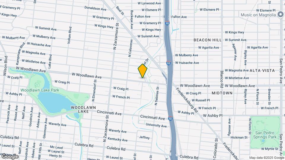 1505 W Woodlawn Ave Mapa y Detalles de la Ubicación