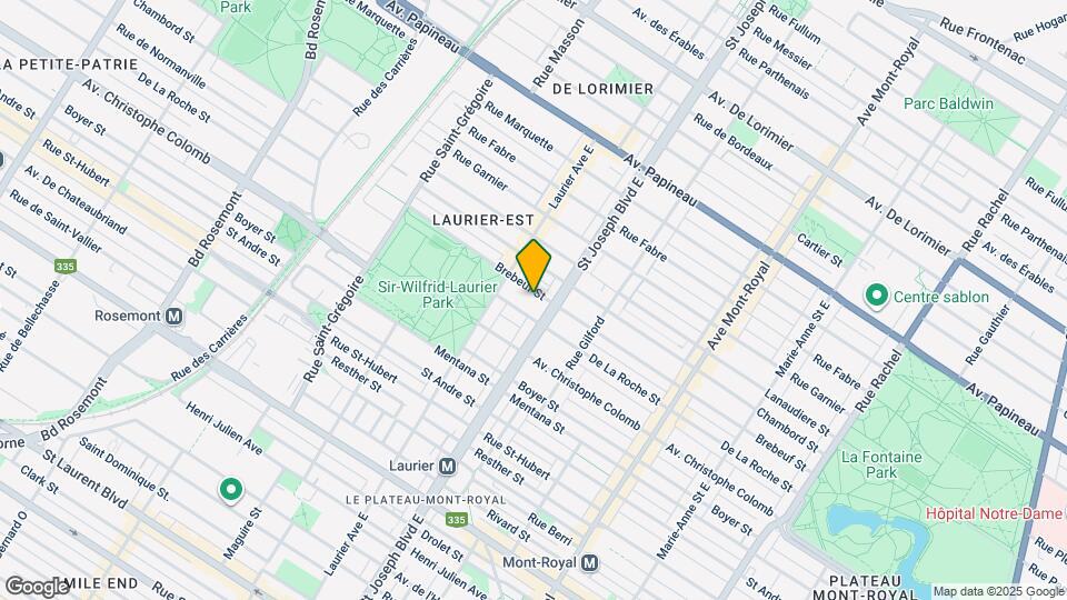 5012-5034 De Brébeuf Map and Location Details