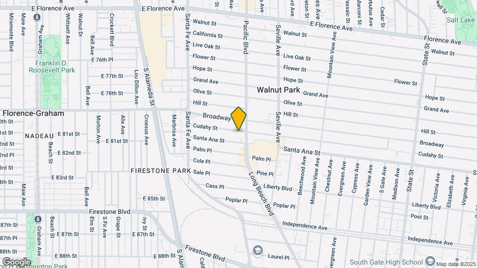 2544 Cudahy St Map and Location Details
