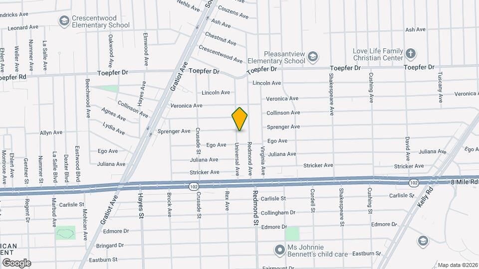 21034 Universal Ave Map and Location Details